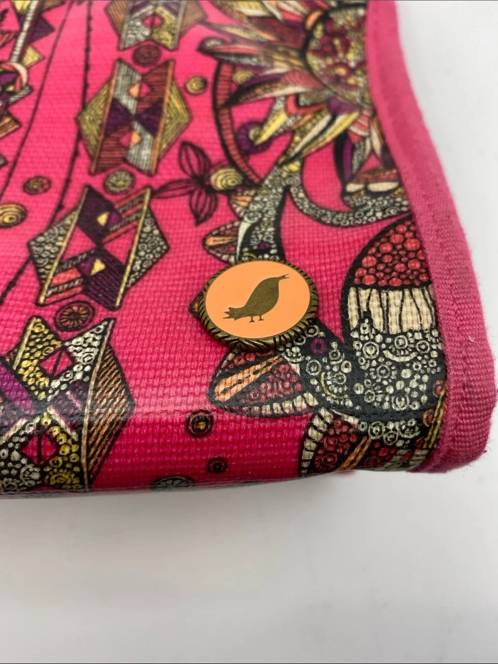 Sakroots Pink Patterned Foldover Clutch